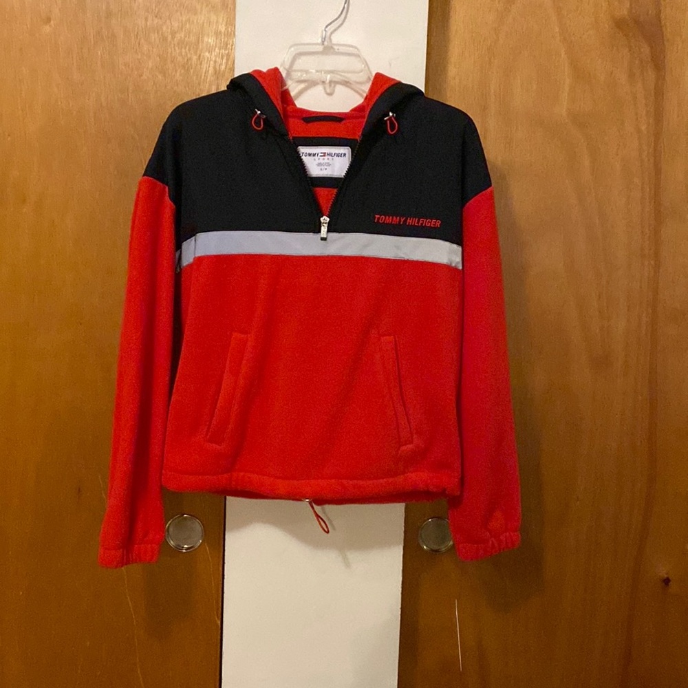 ❤️🩶🖤NWT Tommy Hilfiger Hooded Fleece Jacket